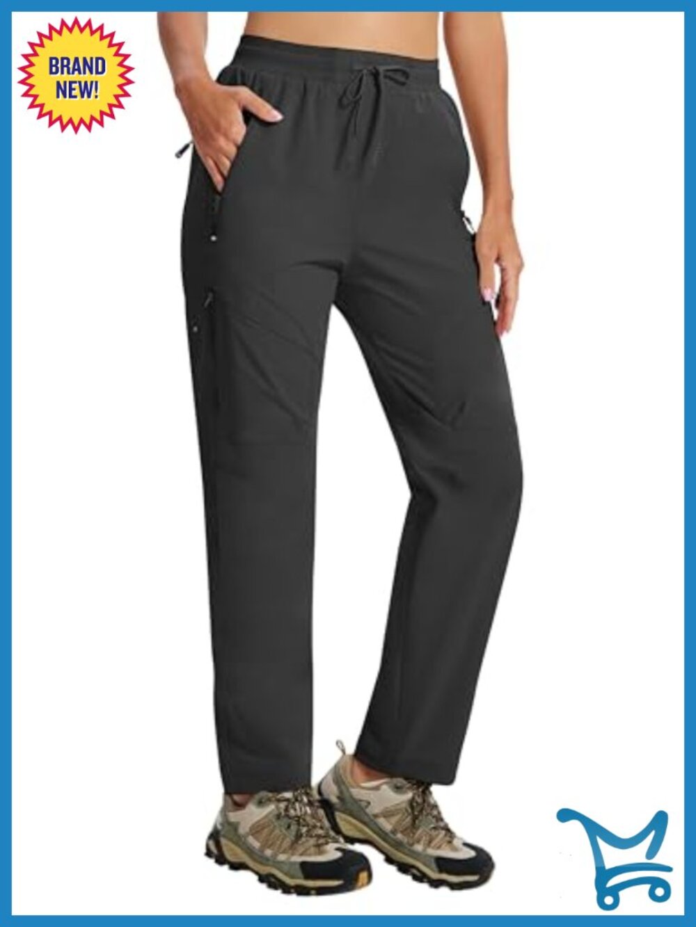 AIRIKE Women's Hiking Cargo Pants Lightweight Quick Dry Travel Outdoor